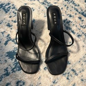 Aqua Leather Sandals